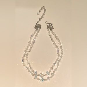 Vintage crystal choker necklace
